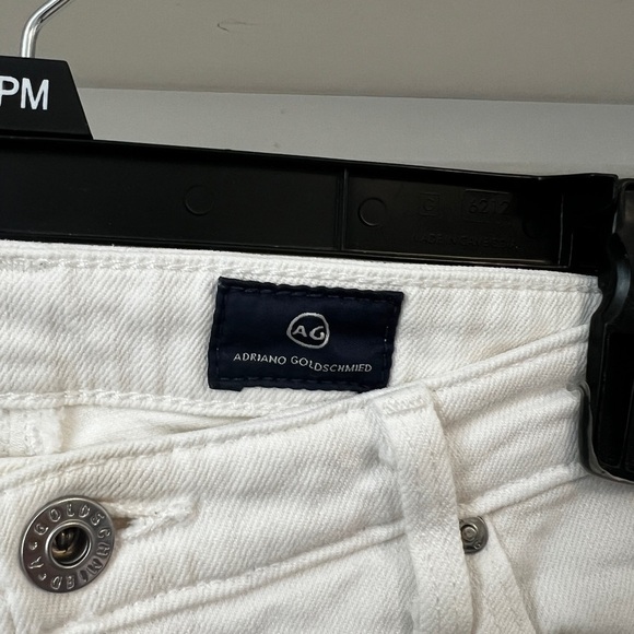 ADRIANO GOLDSCHMIED AG The Stilt Cigarette Roll Up White Denim Jeans - Picture 3 of 6